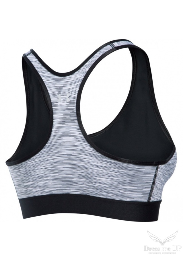 Sivá športová podprsenka Armour Mid Space Dye 001