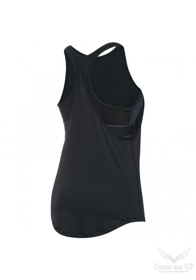 Čierne športové tričko Under Armour so vsadenou podprsenkou