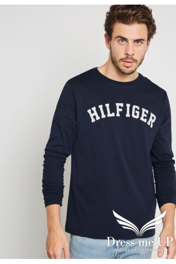 Pánske tričko dĺhy rukáv Cotton Tommy Hilfiger