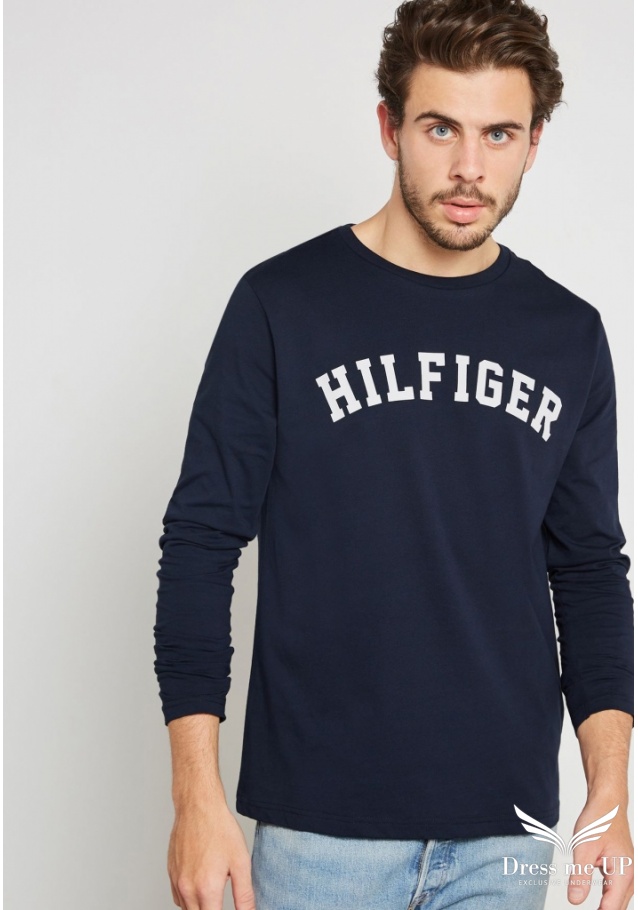 Pánske tričko dĺhy rukáv Cotton Tommy Hilfiger