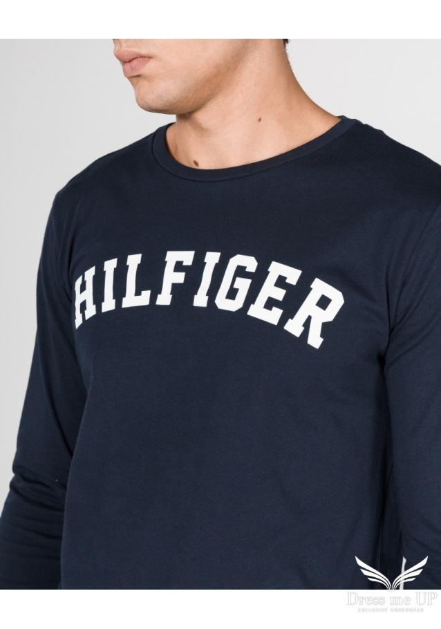 Pánske tričko dĺhy rukáv Cotton Tommy Hilfiger