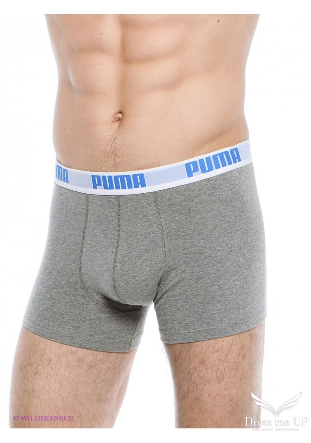 Modro sivé boxerky Puma Basic Boxer  2 ks 