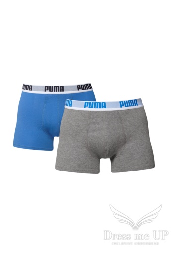 Modro sivé boxerky Puma Basic Boxer  2 ks 