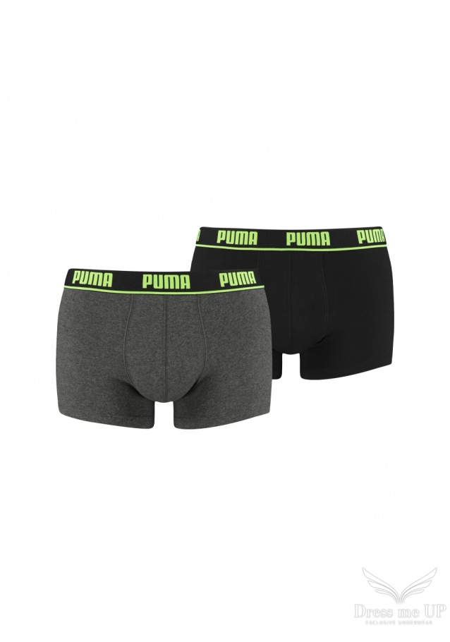 Pánske čierno sivé boxerky Puma 2ks