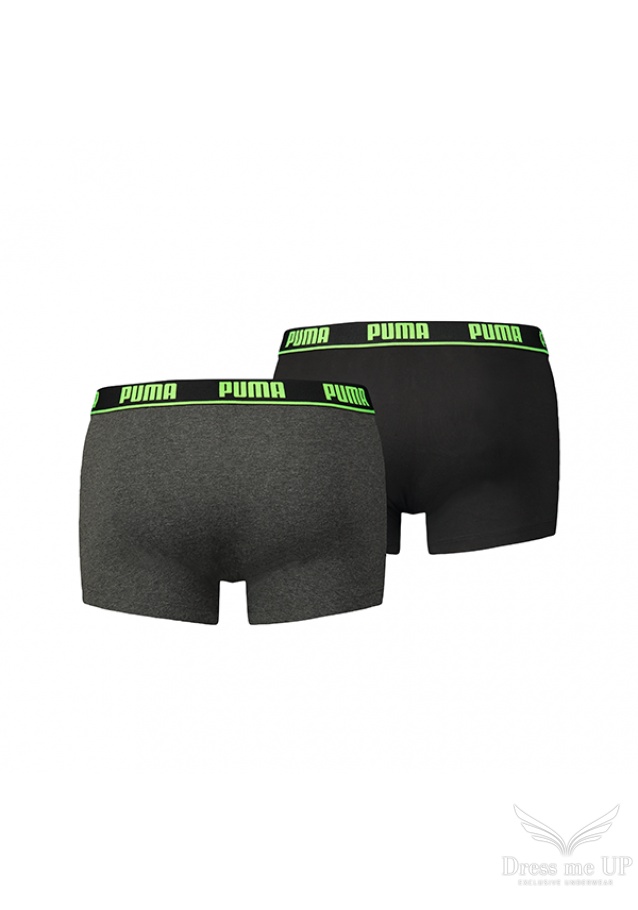 Pánske čierno sivé boxerky Puma 2ks
