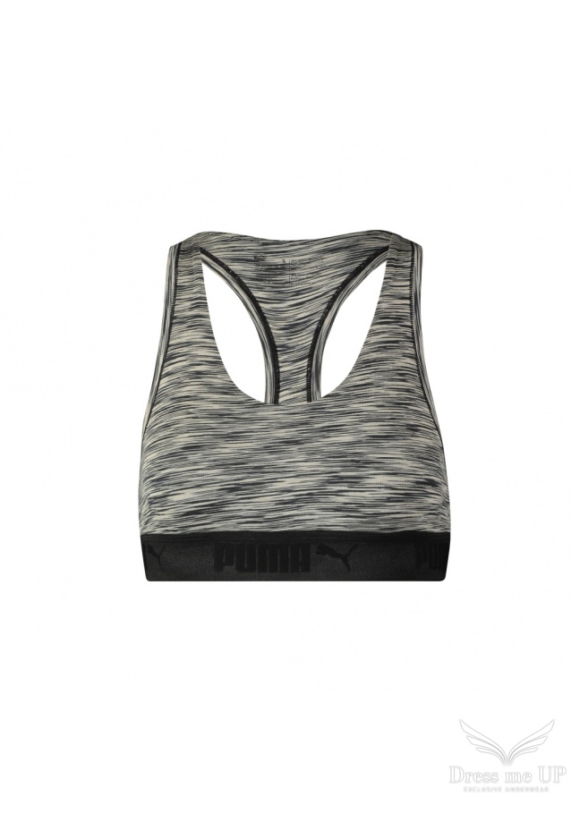 Šedý športový nevystužený bralet Puma