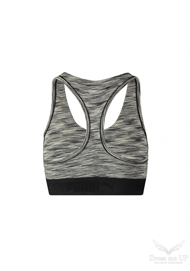 Šedý športový nevystužený bralet Puma