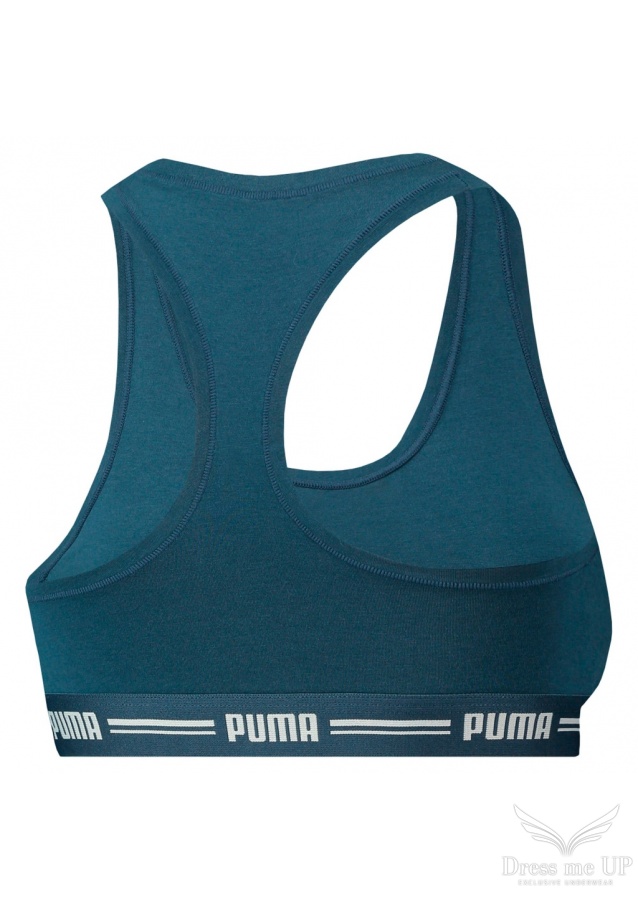 Modrý športový nevystužený bralet Puma