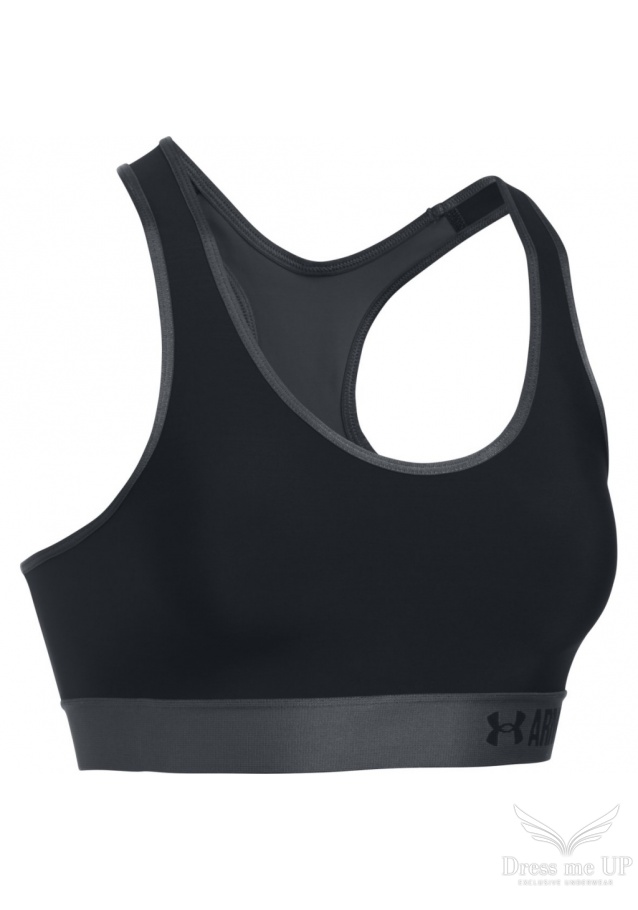 Čierna športová podprsenka Under Armour Mid GRAPHIC 001