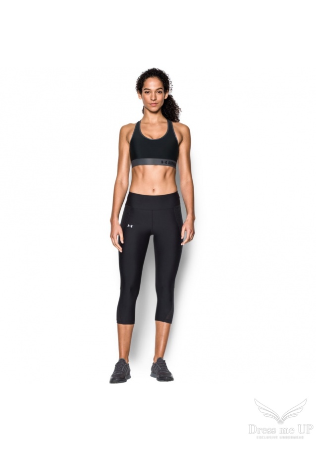 Čierna športová podprsenka Under Armour Mid GRAPHIC 001